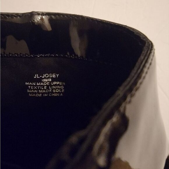 🆕️👢JLO Jennifer Lopez Josey Boots size 10 - Black Patent - Picture 8 of 9